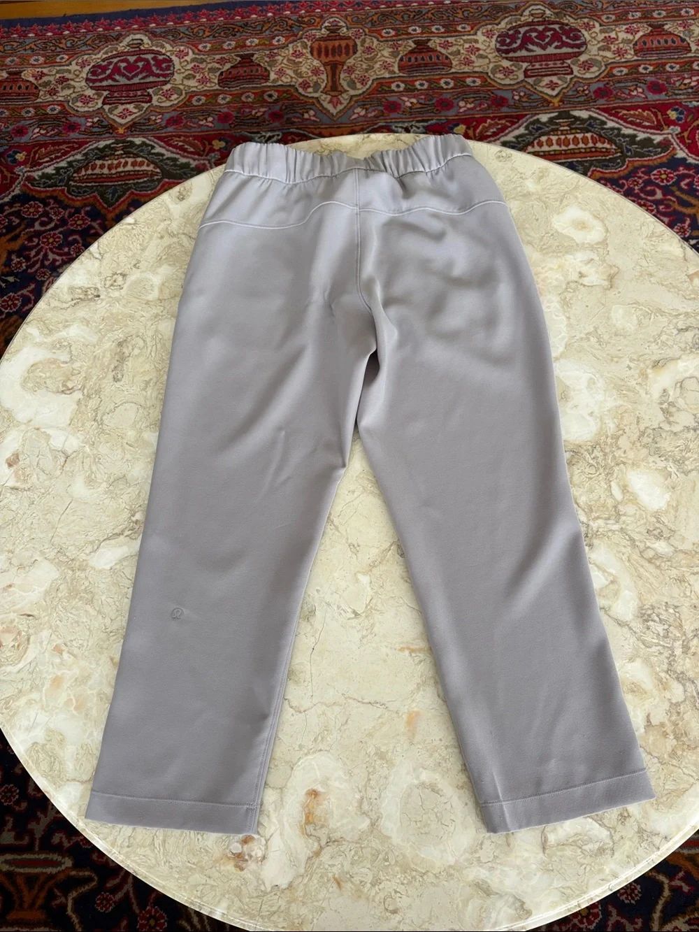 Lululemon On The Fly Woven Pant Rhino Grey Crepe Drawstring High Rise - Picture 3 of 13